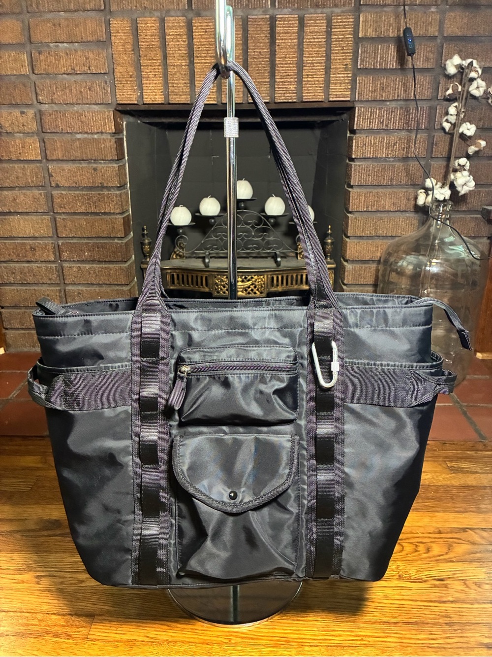 Tommy Bahama “Go Everywhere” Cargo Tote Bag in Black Nylon